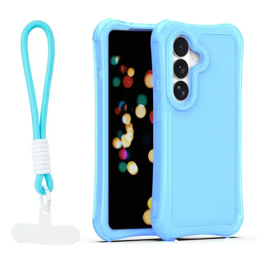 Safepop telefono dėklas su dirželiu Samsung Galaxy S26 (S942) mėlynas