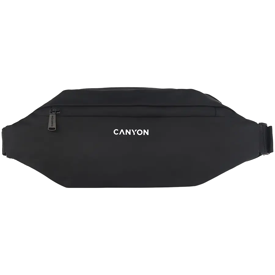 CANYON FB-1  Fanny pack  Product spec|size(mm): 270MM x130MM x 55MM  Black  EXTERIOR materials:100% Polyester  Inner materials:100% Polyeste