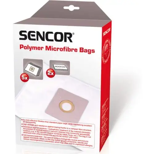 Sencor SVC 68x|69xx Maisiņi putekļu sūcējiem 5gb + 1 mikrofiltrs