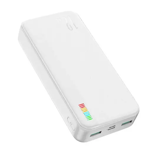 Joyroom JR-T017 external battery (powerbank) | 20000 mAh | 12W | USB-A, USB-C, Micro USB | white