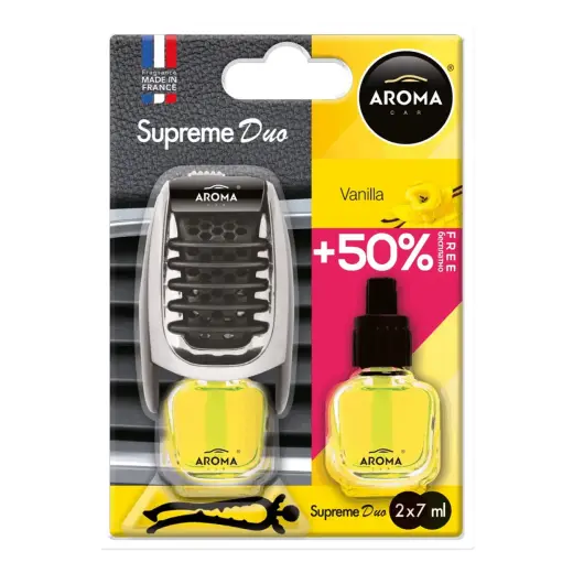 Car air freshener AROMA SUPREME DUO VANILIA