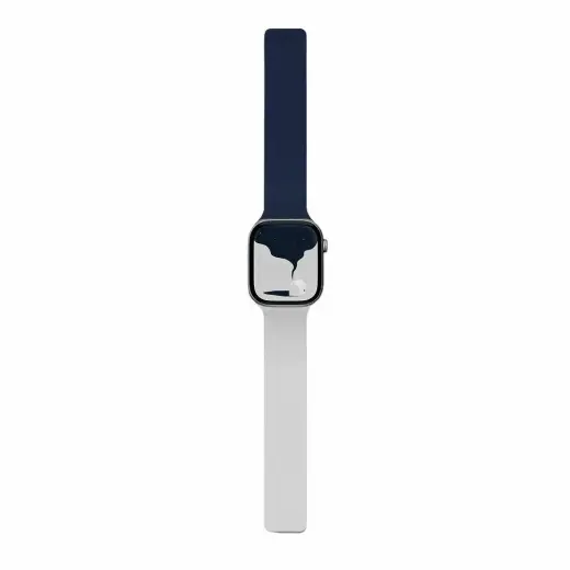 Moft Snap Duo viedpulksteņa siksniņa priekš Apple Watch (38/40/41/42 mm) | mākslīgā āda | tumši zila/miglas pelēka