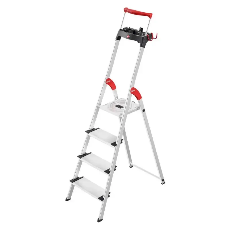 Household ladder L95 TopLine / aluminum / 4 steps