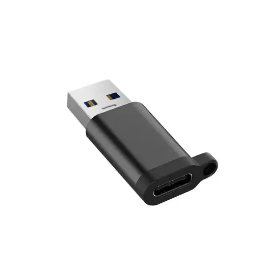 Fusion universal OTG Adapter USB-C to USB 3.0 black (with cord hole)