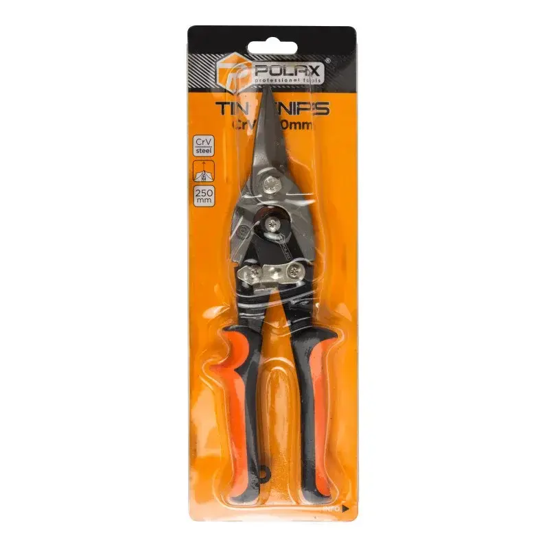 Skārda šķēres, 250 mm, taisnas Cr-V