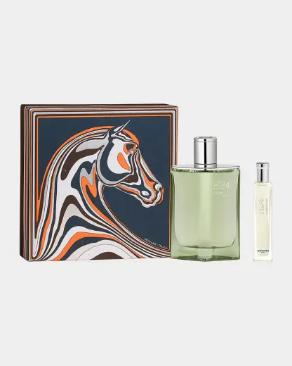HERMÈS H24 Herbes Vives Gift Set for Men Eau De Parfum 100 Ml + Eau De Parfum 15 Ml