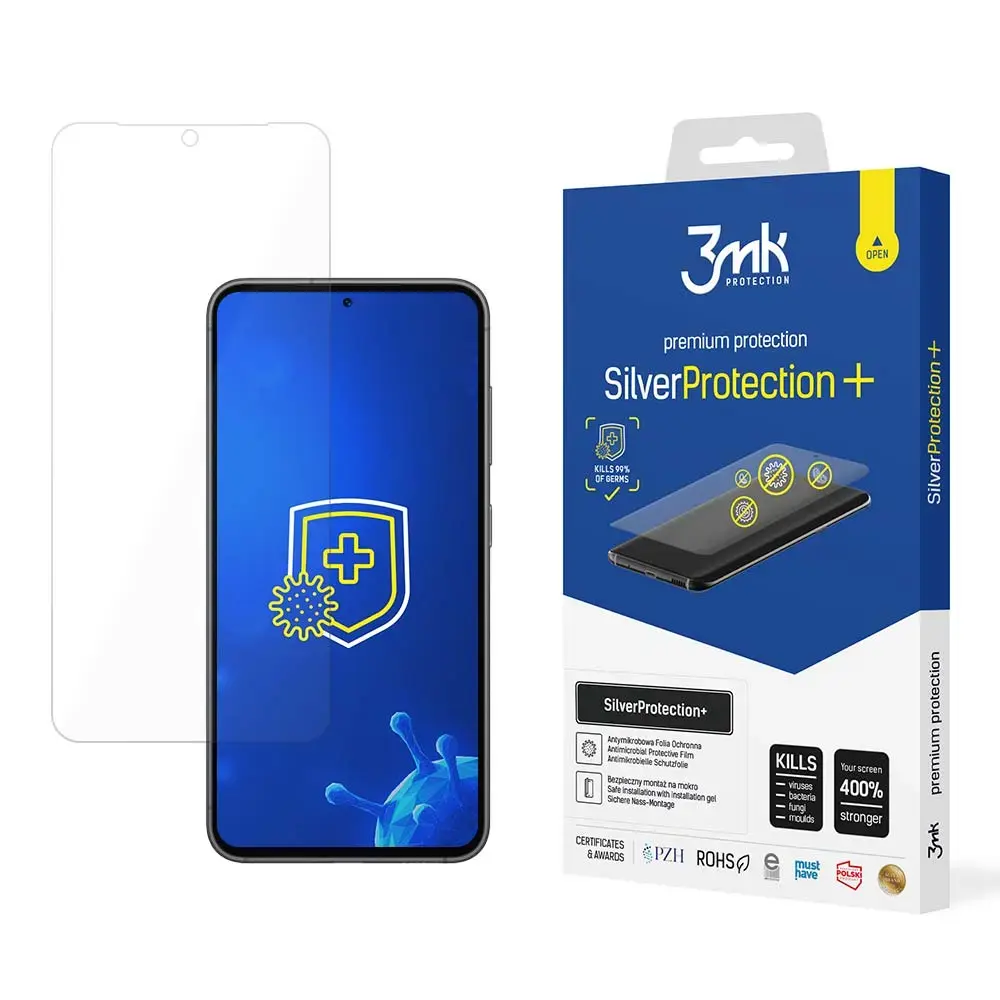 3mk SilverProtection+ aizsargplēve telefona ekrānam Samsung Galaxy S24 (S921)