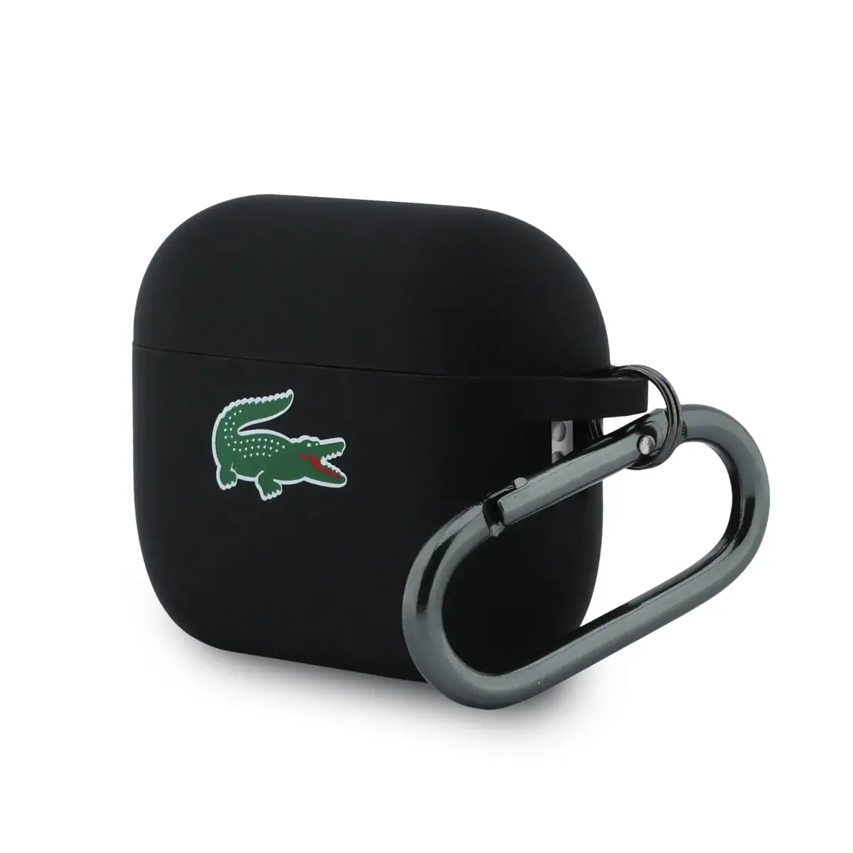 Lacoste Liquid Silicone Croc Logo Case for AirPods Pro 3 Black