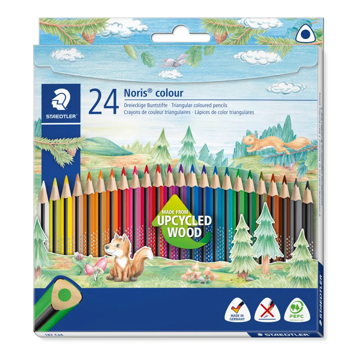 Krāsainie zīmuļi STAEDTLER NORIS, 24 krāsas