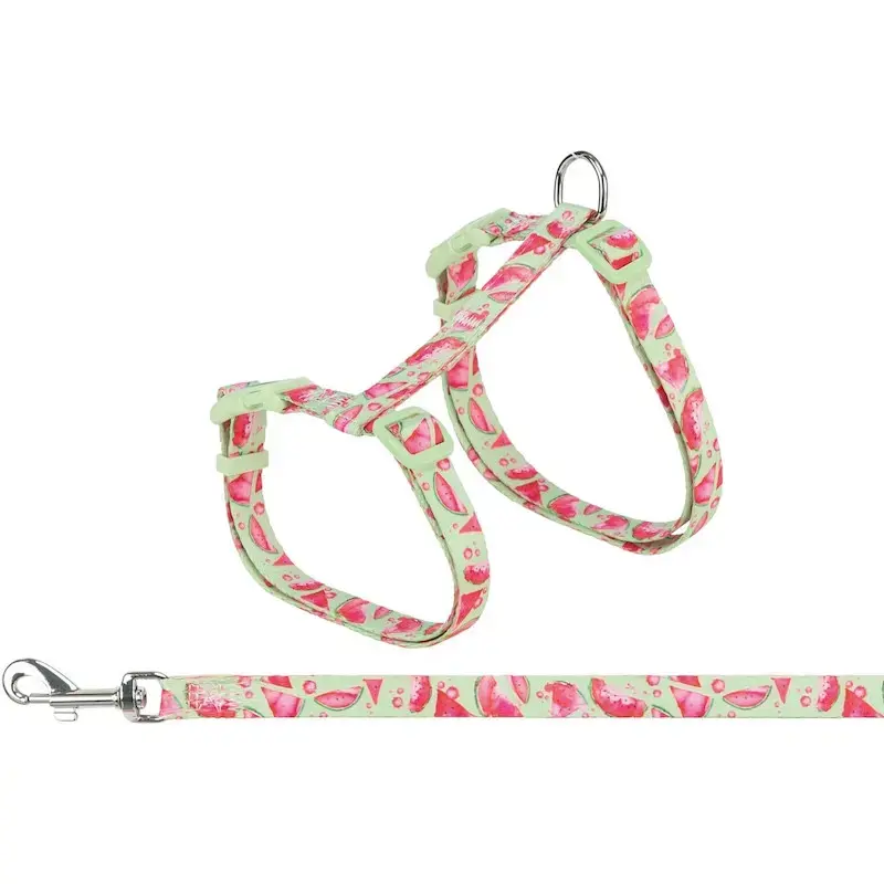 Krūšu siksna ar pavadu kaķiem - Trixie Cat harness with lead, flower power, 35–59 cm/13 mm