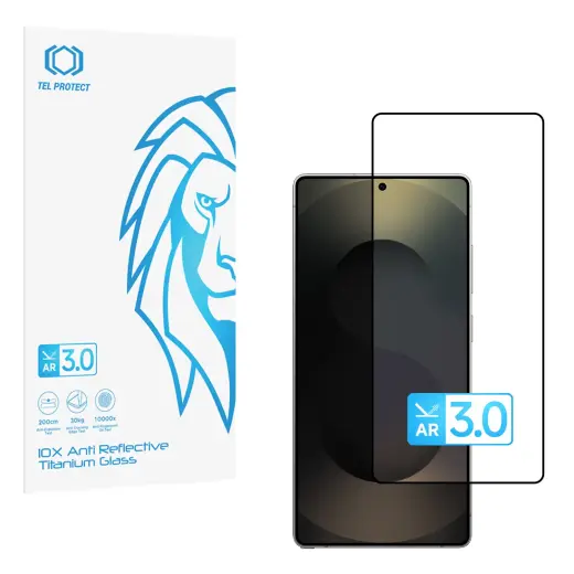 Tel Protect 10X AR 3.0 AntiReflective Titanium karastatud kaitseklaas telefonile Galaxy S25 Ultra