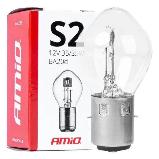 Halogen bulb S2 12V 35/35W BA20d 1pcs