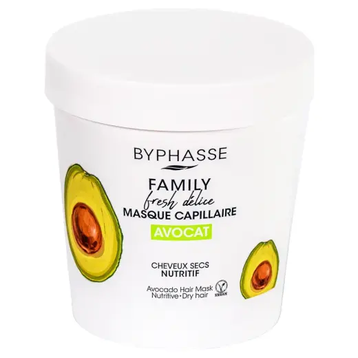 Byphasse, Avocat Hair Mask, Hair Treatment Cream Mask, Moisturising, 250 ml