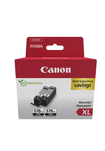 Tintes kārtridžs Canon PGI-570XL 0318C010 melns, 2 gab.