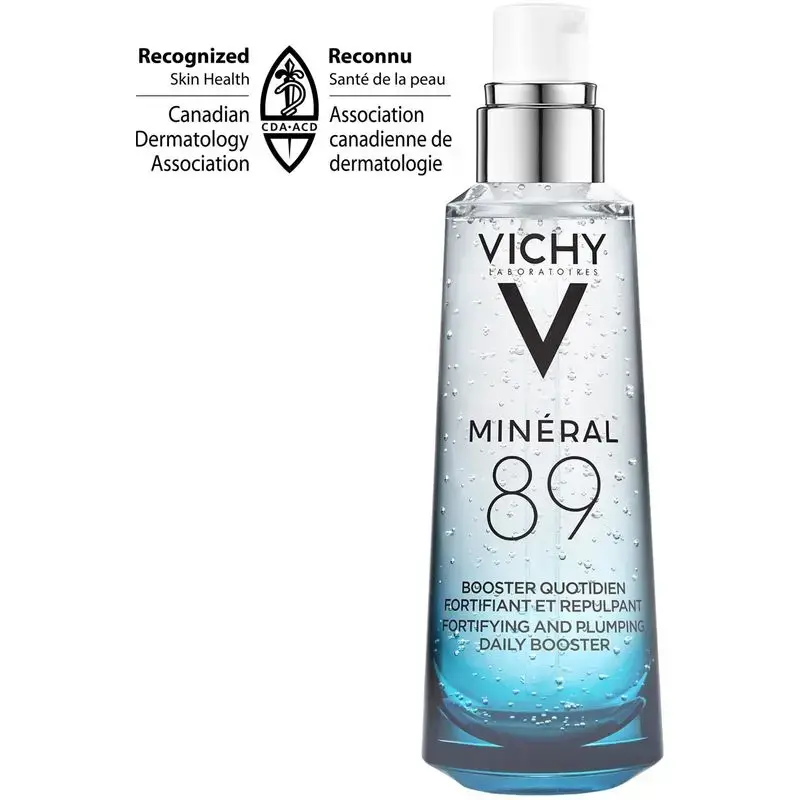 Vichy Minéral 89 Hyaluronic Acid Hydrating Serum - Hypoallergenic, for All Skin Types - 75ml