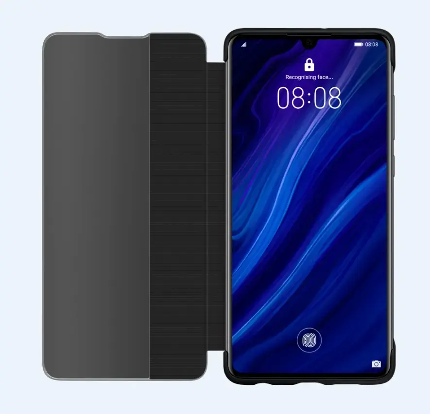 Huawei Original S-View Case Black for Huawei P30