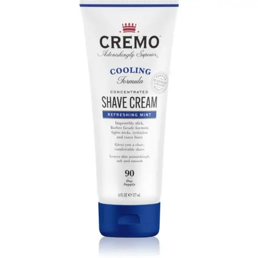 Cremo Cooling Concentrated Shaving Cream for Men - 177Ml in White