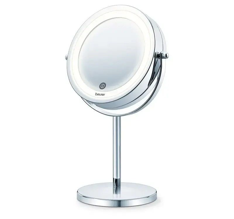 Illuminated Adjustable Cosmetic Standing Mirror