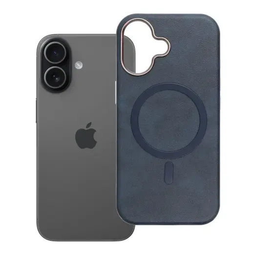 Gentleman Mag telefoni ümbris MagSafe toega iPhone 17 sinine