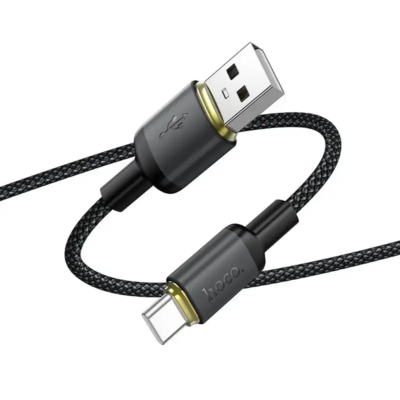 Cable USB A to USB C Hoco 3A 1 m X128 Benefit black