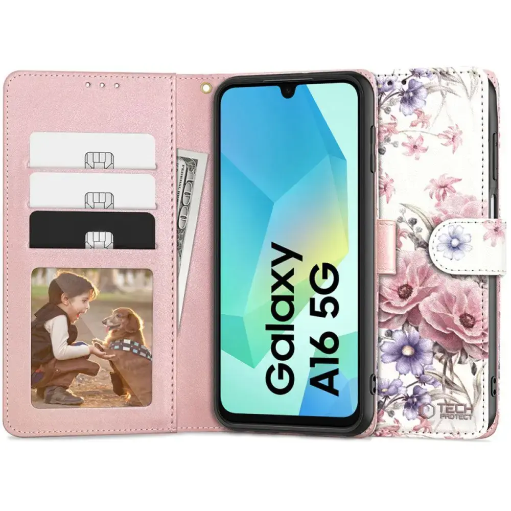 TECH-PROTECT WALLET GALAXY A16 4G | 5G BLOSSOM FLOWER