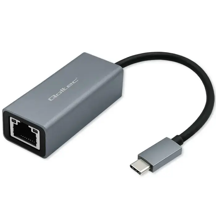 Qoltec adapteris USB-C į RJ45