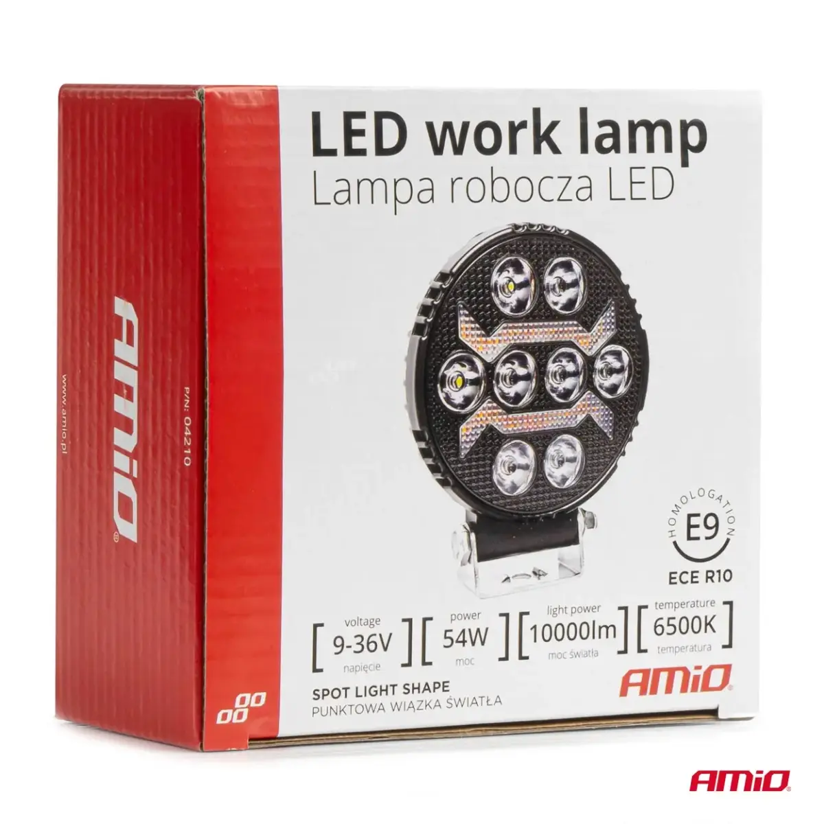 Working lamp AWL69 54W 6500K 10000lm 9-36V AMIO-04210