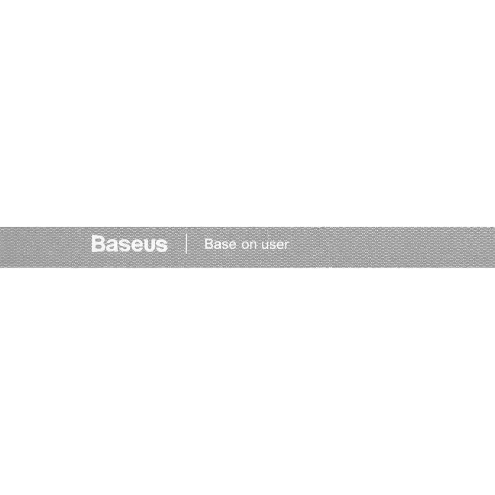 Baseus Rainbow Circle hook and loop Straps - Velcro tape Velcro cable organizer 3m gray (ACMGT-F0G)