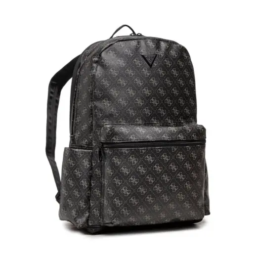 Guess, Vezzola, Synthetic Leather, Textile Backpack, Black, HMVZLAP2205, For Men, 22/28 x 43 x 15 cm