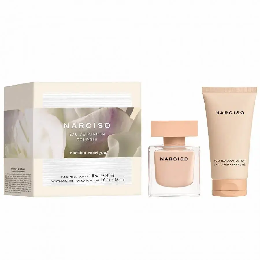 Set Narciso Rodriguez: Narciso Poudree, Eau De Parfum, For Women, 30 ml + Narciso Poudree, Hydrating, Body Lotion, 50 ml