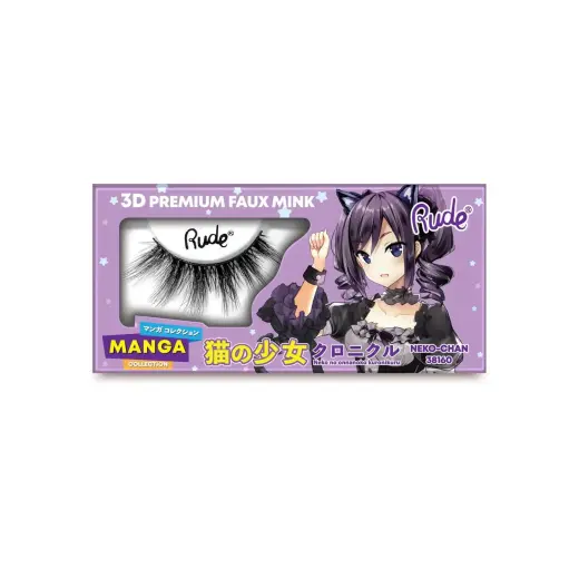 Rude Cosmetics, Chibi Manga Faux Mink - Neko-Chan, False Eyelashes