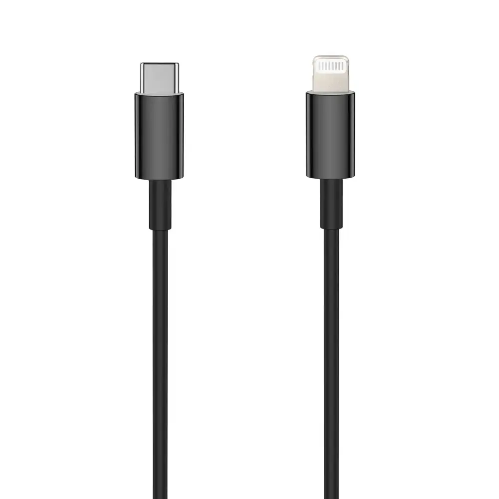 Setty cable USB-C - Lightning 1,0 m 3A black