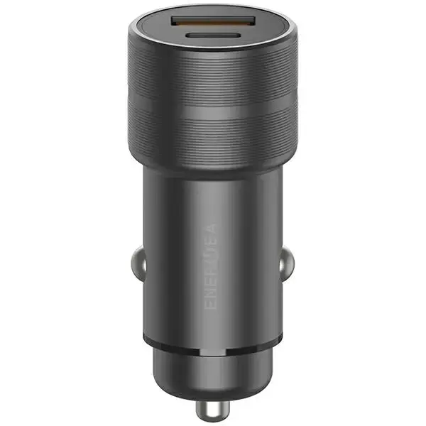 ENERGEA Alu Drive PD20+ automašīnas lādētājs | 38W | PD, QC | USB-A, USB-C | pelēks, gunmetal