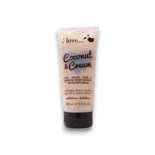 I Love, Coconut & Cream, Exfoliating, Shower Gel, 200 ml