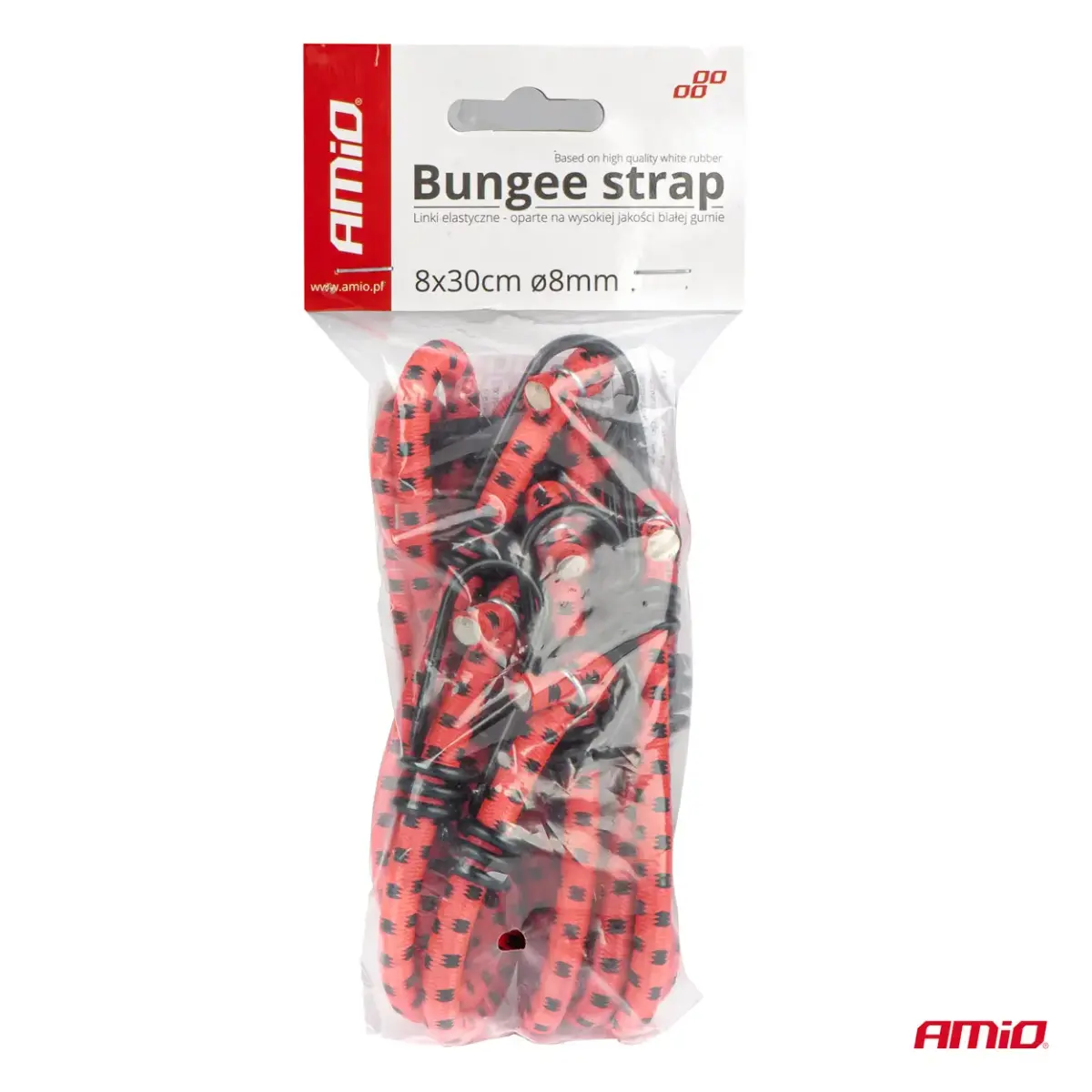 Elastic rope spider 8-arm 30cm  o8 mm BSTRAP-01