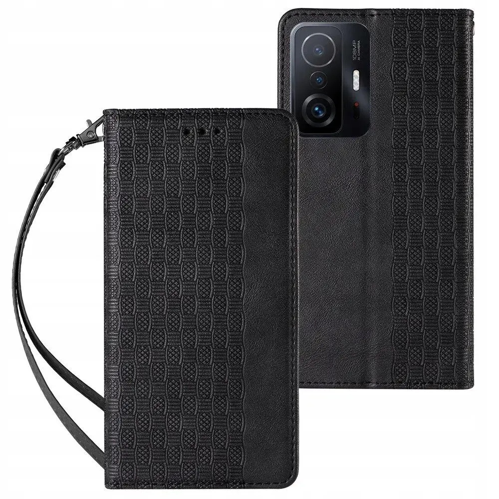 Fusion Magnet Strap grāmatveida maks + aukliņa Samsung A236 Galaxy A23 5G melns