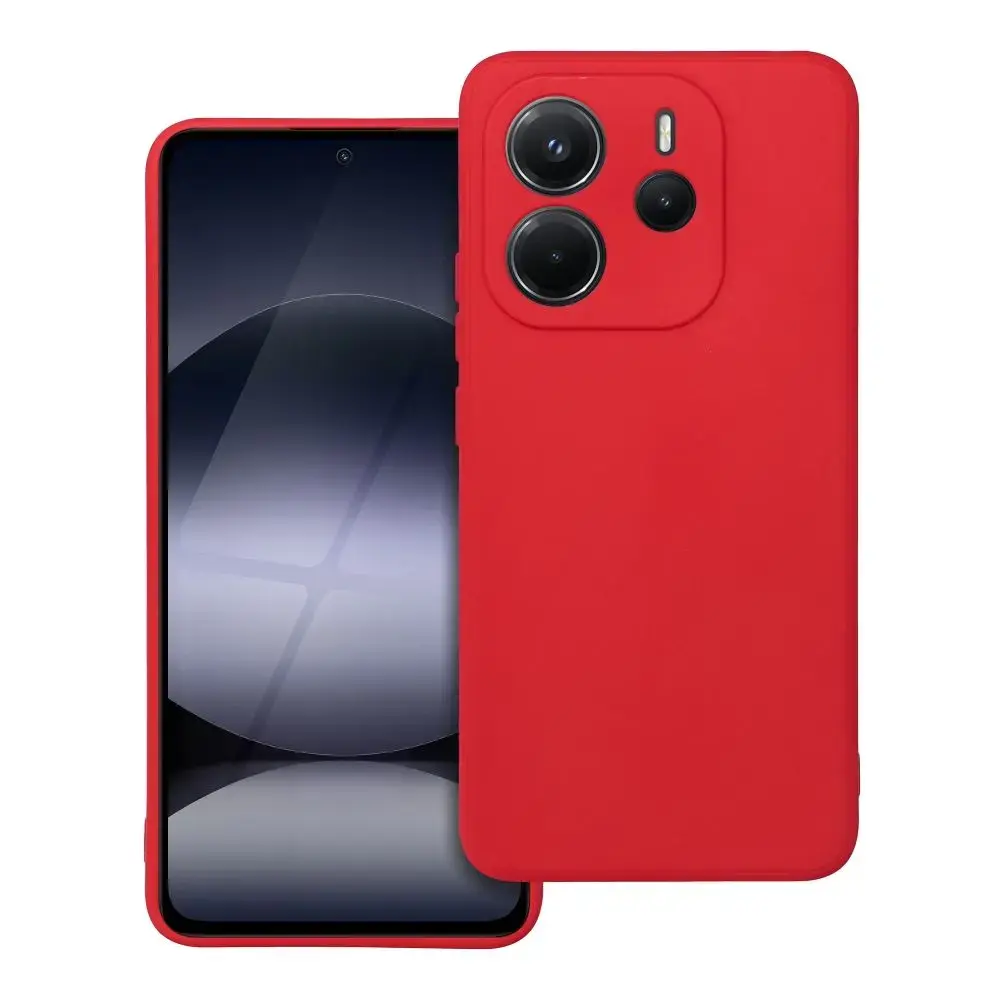 SOFT case for XIAOMI Redmi Note 14 4G (GLOBAL - 164,84mm x 78,15mm x 8,16mm) red