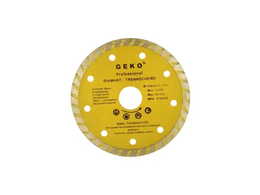 Pidev turboäärega teemantketas 115x22,2mm GEKO Profi