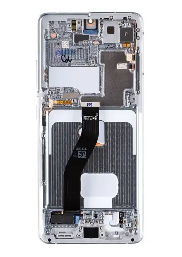 LCD display + Touch Unit + Front cover Samsung SM-G998 Galaxy S21Ultra Phantom Silver (Service Pack)