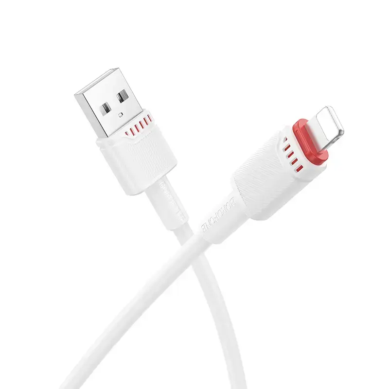 Borofone BX110 Beneficio data transfer and charging cable | USB-A to Lightning | 12W | 1m | white