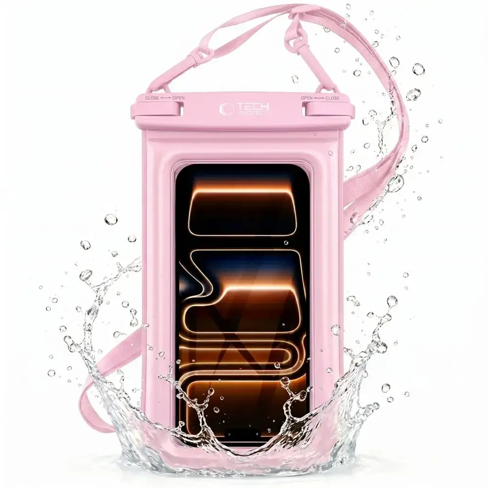 TECH-PROTECT UWC7 UNIVERSAL WATERPROOF FLOATING CASE 6.9 INCH PINK