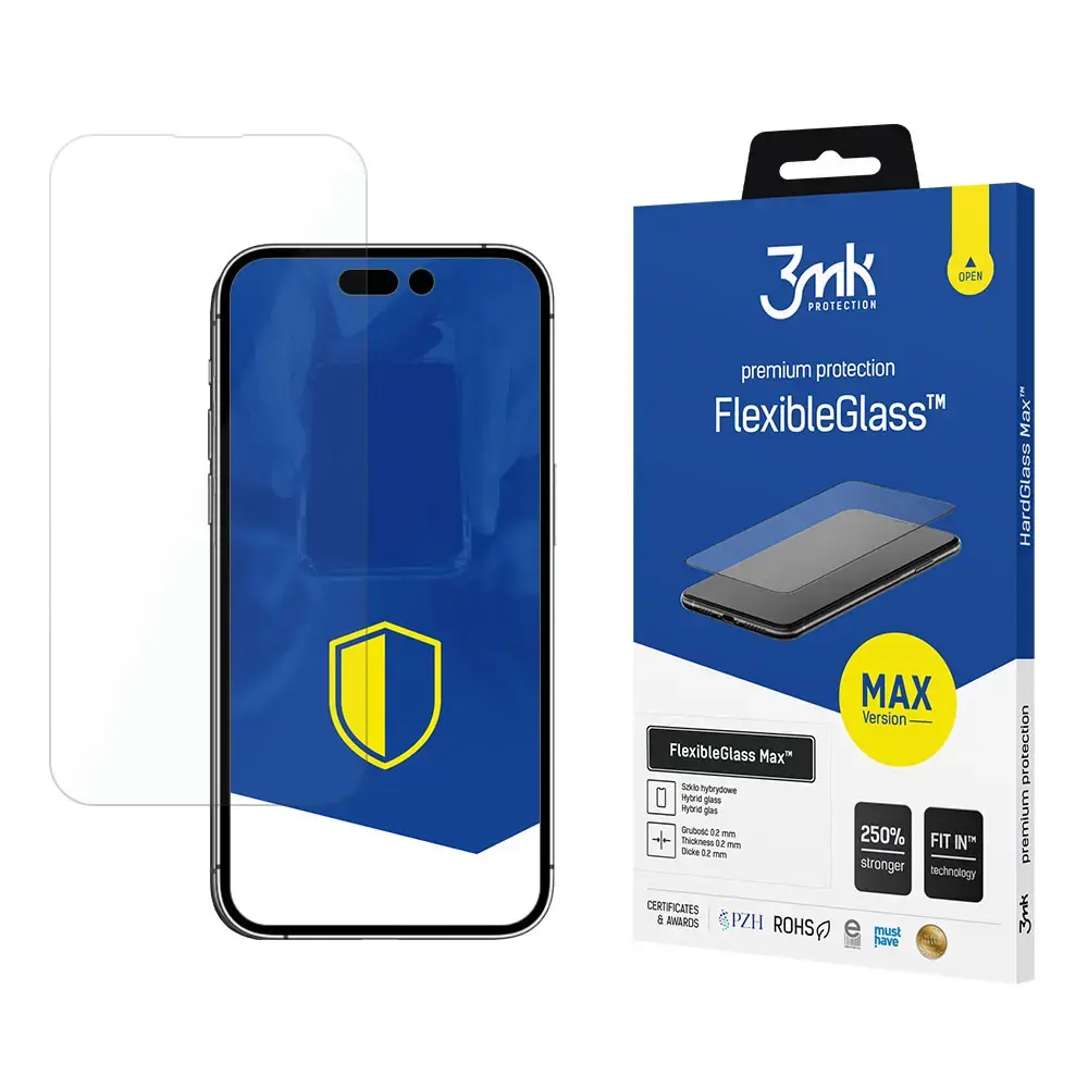 3mk FlexibleGlass Max™ aizsargstikls telefonam iPhone 14 Pro Max