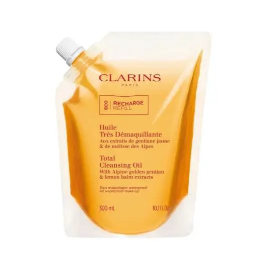 Clarins, Total, Alpine Herbs, Makeup Removing, Cleansing Oil, For Face & Eyes, Refill, 300 ml