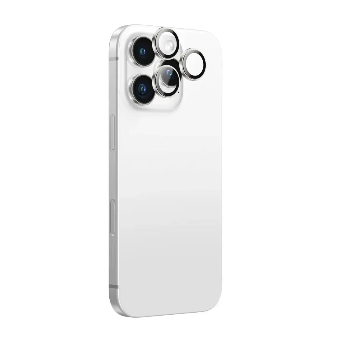 AmazingThing AR Aluminum 3 Lens Glass telefona maciņš iPhone 16 Pro, 16 Pro Max - Sudraba