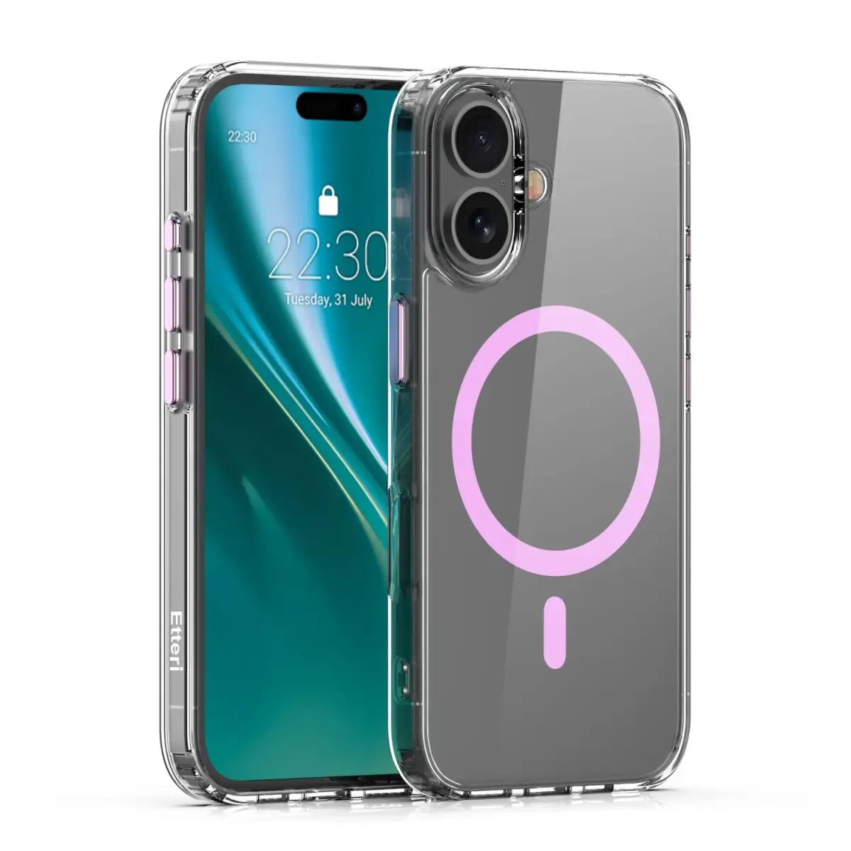 Etteri Color Mag case for iPhone 16 6,1" pink