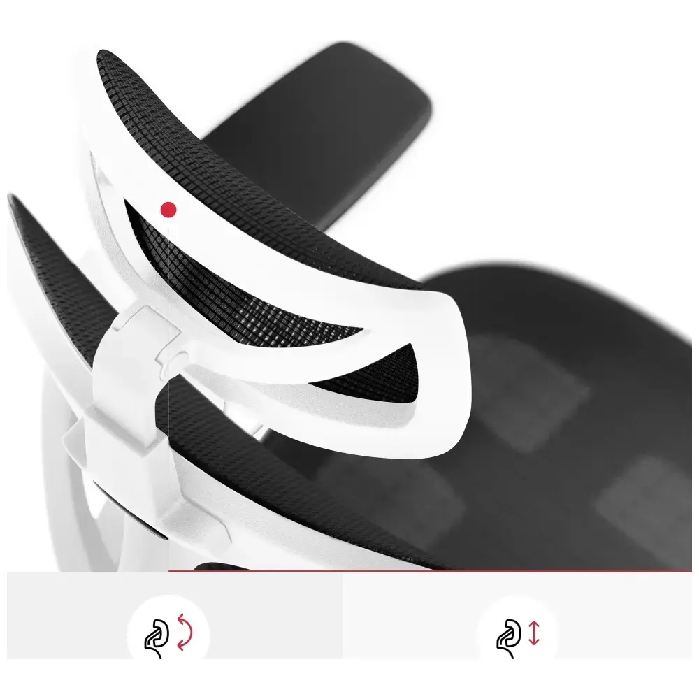Ergonomic chair Diablo Chairs V-Basic white-black