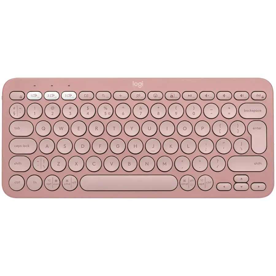 LOGITECH K380 for MAC Multi-Device Bluetooth Keyboard - ROSE - NORDIC