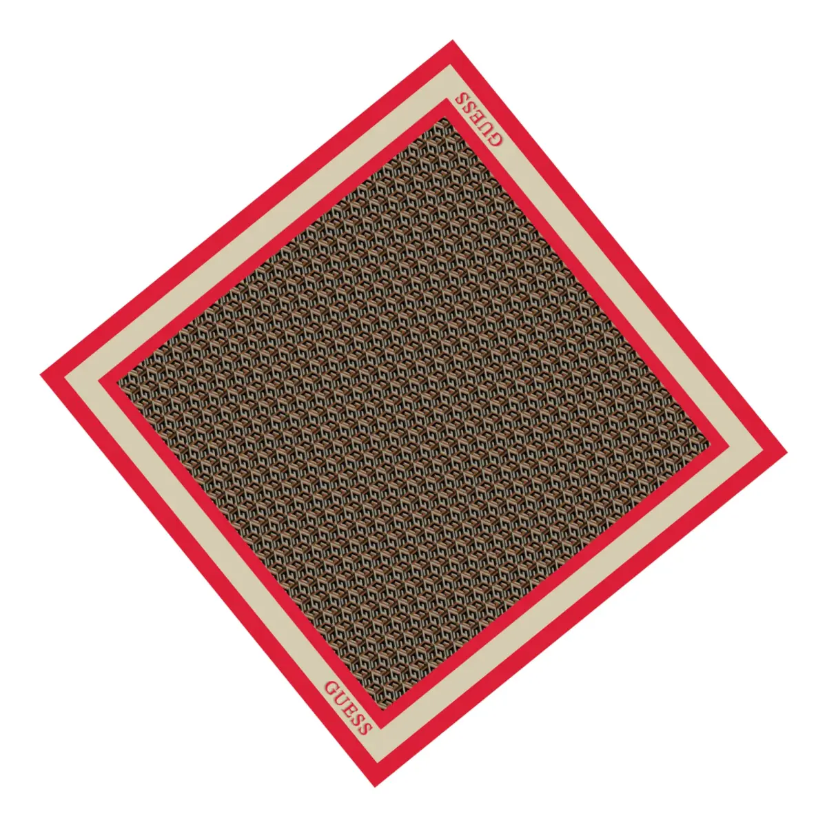 Guess, Silvana, Textile Scarf, Red, 90 x 90, For Women