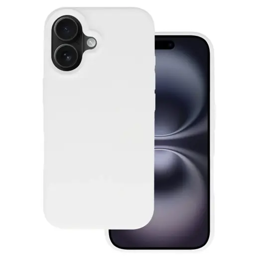 Tel Protect Silicone Premium telefoni ümbris iPhone 16 valge