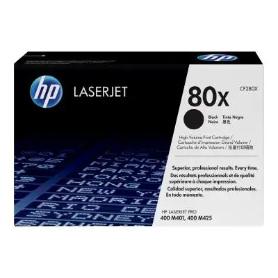 HP Cartridge No 80X HP80X HP 80X Black Schwarz (CF280X)